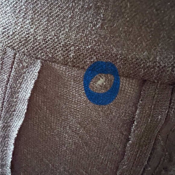 Classic, elegant  - LINEN DRESS with raw edges - Picture 9 of 10